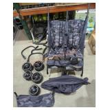 Baby Gap Dark Gray Camo Double Stroller
