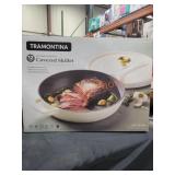 12" Enameled Cast Iron Skillet w Lid