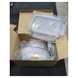 Food Storage Set With Snap LidsSold as is where