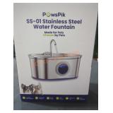 PawsPik SS-01 Stainless Steel Water Fountain