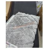 Gray bath mat