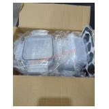 Plastic Food Storage Containers w/ Labels