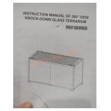 Knock down glass terrarium