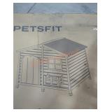 Outdoor dog wooden house