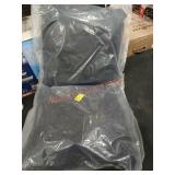 Set of Navy Blue Corderoy Throw Pillows