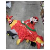 Santa Flying an Airplane Inflatable