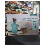 Large heating pad for back and shoulder