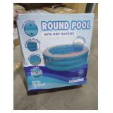 Round Inflatable Pool with Grip Handles