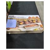 Bella 12" x 22" Electric Griddle With Warming Tray
