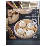 2-Tier 10" Bamboo Steamer