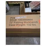 Husky 72" x 23" Adjustable Height Black Workbench