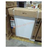 24" wall cabinet white