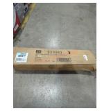 30" x 48" White Adjustable Closet Rod