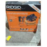 Ridgid 6Gal Air Compressor + Brad Nailer Combo Kit