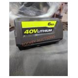 Ryobi 40v 6 ah battery