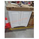 36" white bathroom vanity