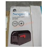 Sequoia black heavy duty mailbox