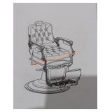 Recling Black Barber Chair