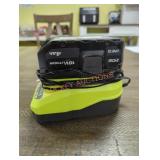 Ryobi 18v 4 ah battery and charger