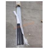 Calhome 72" Aluminum Hardware Set for 2 Door