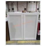 30" x 30.25" x12" White Wall Cabinet