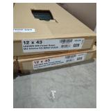 2- 12" x 43" forest green shutters