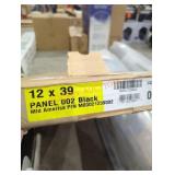 12" x 39" black shutter