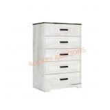 Ashley Furniture Shawburn White 5-Drawer Chest