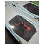 Black plastic post mount mailbox