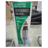 Everbilt 4" submersible deep well pump