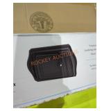 Black aluminum wall mounted box