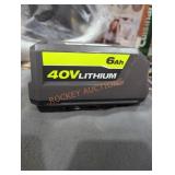 Ryobi 40v 6 ah battery