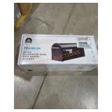 Black Galvanized Steel Post Mount Mailbox