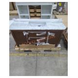 HDC Collette 48" Brown Vanity w/ Top