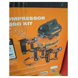Ridgid 6 gal air compressor & 3 tool combo kit
