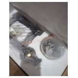 Matte black vanity light