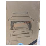 37" Steel Outdoor Wood Burning Fireplace WITH