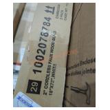 2" cordless faux wood blinds 18" x 72" white