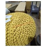 Yellow ball chair