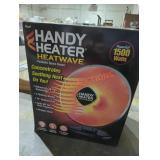 Handy heater heatwave parabolic space heater