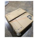 2-Light Brushed Nickel Flush Mount with Etched