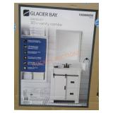 30" White Vanity Combo