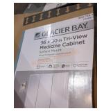 Glacier Bay 36" x 30" Triview Medicine Cabinet