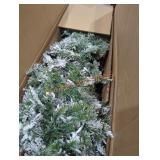 7.5 ft slim tree with lights