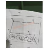 Industrial pipe cloths rack