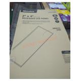 3 metalux 2 ft x 4 ft recessed led panels