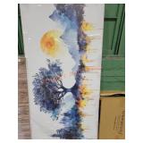 Wall Art Canvas approx 29"x58"