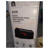 Black Post Mount Mailbox