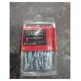 1 everbilt #12 x 21/2" flat head Phillips