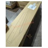 3 boxes of natural wood floating shelves